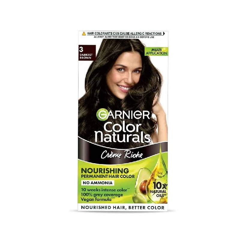 Garnier Hair Colouring Creme Shade 3 Darkest Brown, 130 g-1.webp